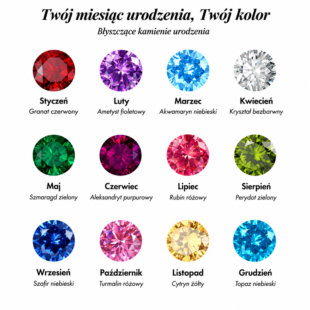 Twój miesiąc urodzenia, Twój kolor – kamienie urodzenia
